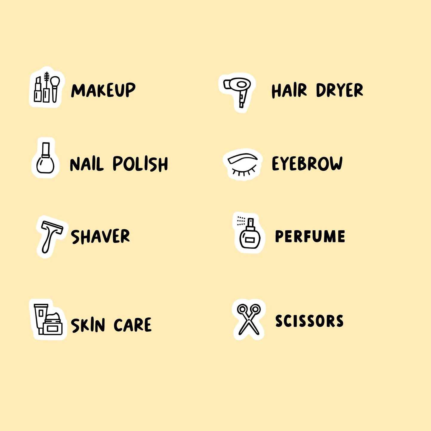 Beauty Mix Icon Stickers