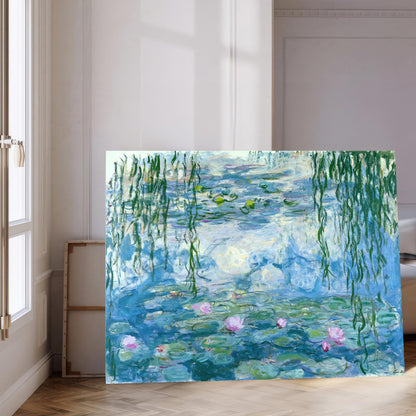 Van Gogh Irises Canvas Print – Famous Art Reproduction – Museum Quality Wall Art – Blue Floral Decor for Living Room or Bedroom