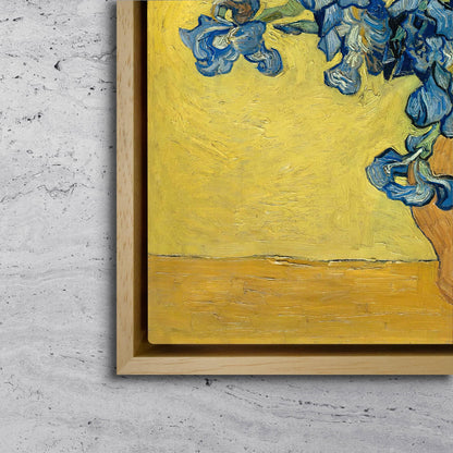 Van Gogh Irises Canvas – Museum Quality Floral Art Print – Blue Flower Reproduction for Bedroom or Living Room Wall Decor