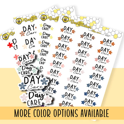 Day Care Planner Stickers | Choose from 2 fonts and multiple colors | Planner Stickers |SC007
