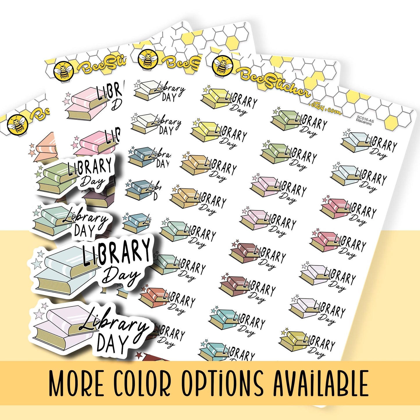 Library Day Planner Stickers