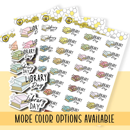 Library Day Planner Stickers