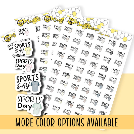 Sports Day Planner Stickers | Choose from 2 fonts and multiple colors | Planner Stickers |SC006