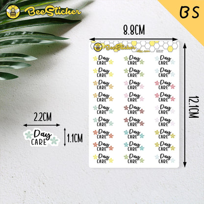 Day Care Planner Stickers | Choose from 2 fonts and multiple colors | Planner Stickers |SC007