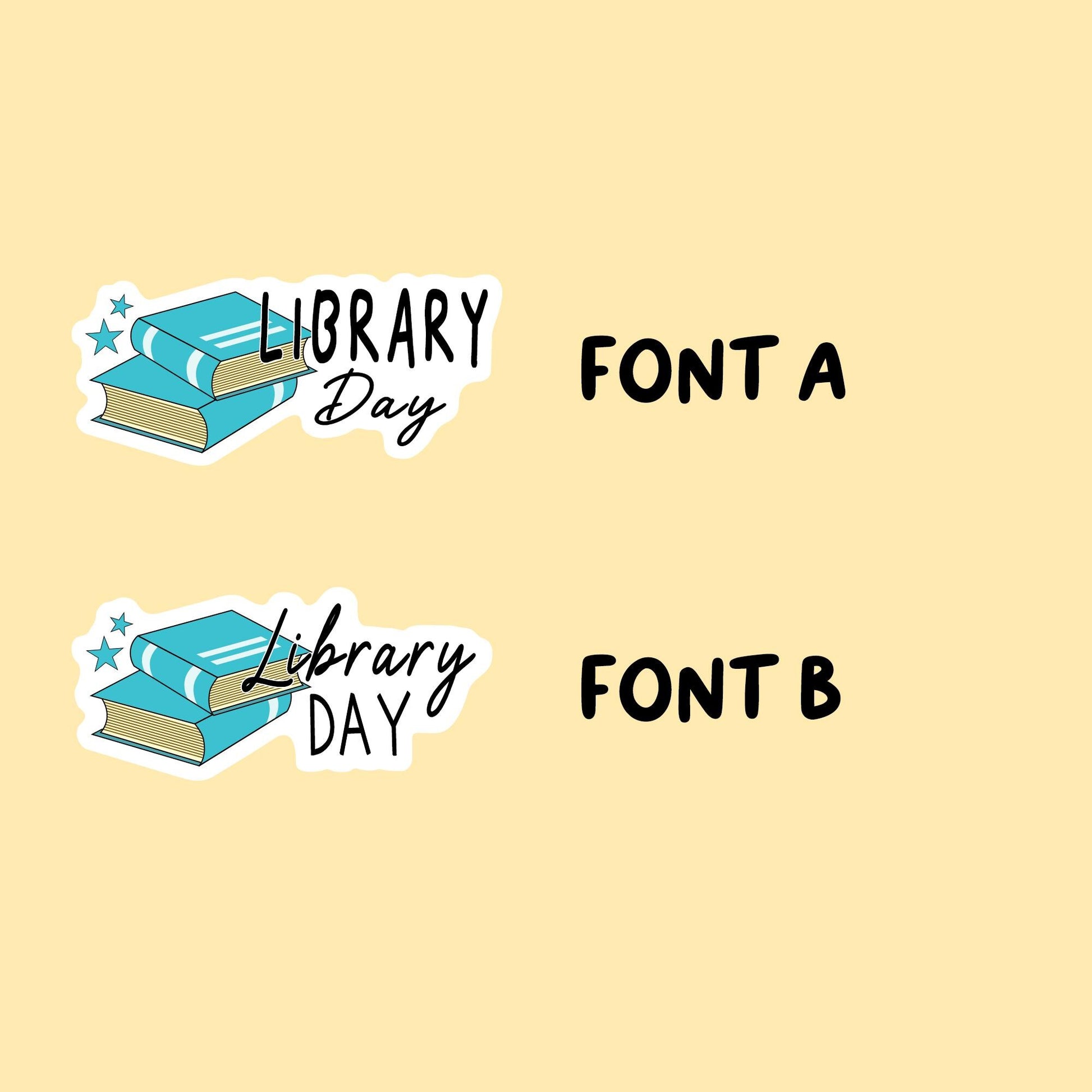 Library Day Planner Stickers