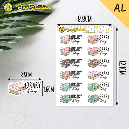 Library Day Planner Stickers