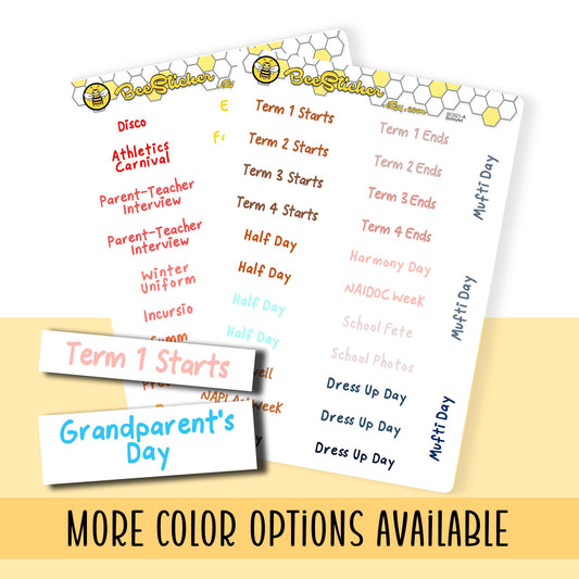 TAFE Planner Stickers | Choose from 2 fonts and multiple colors | Planner Stickers |SC021