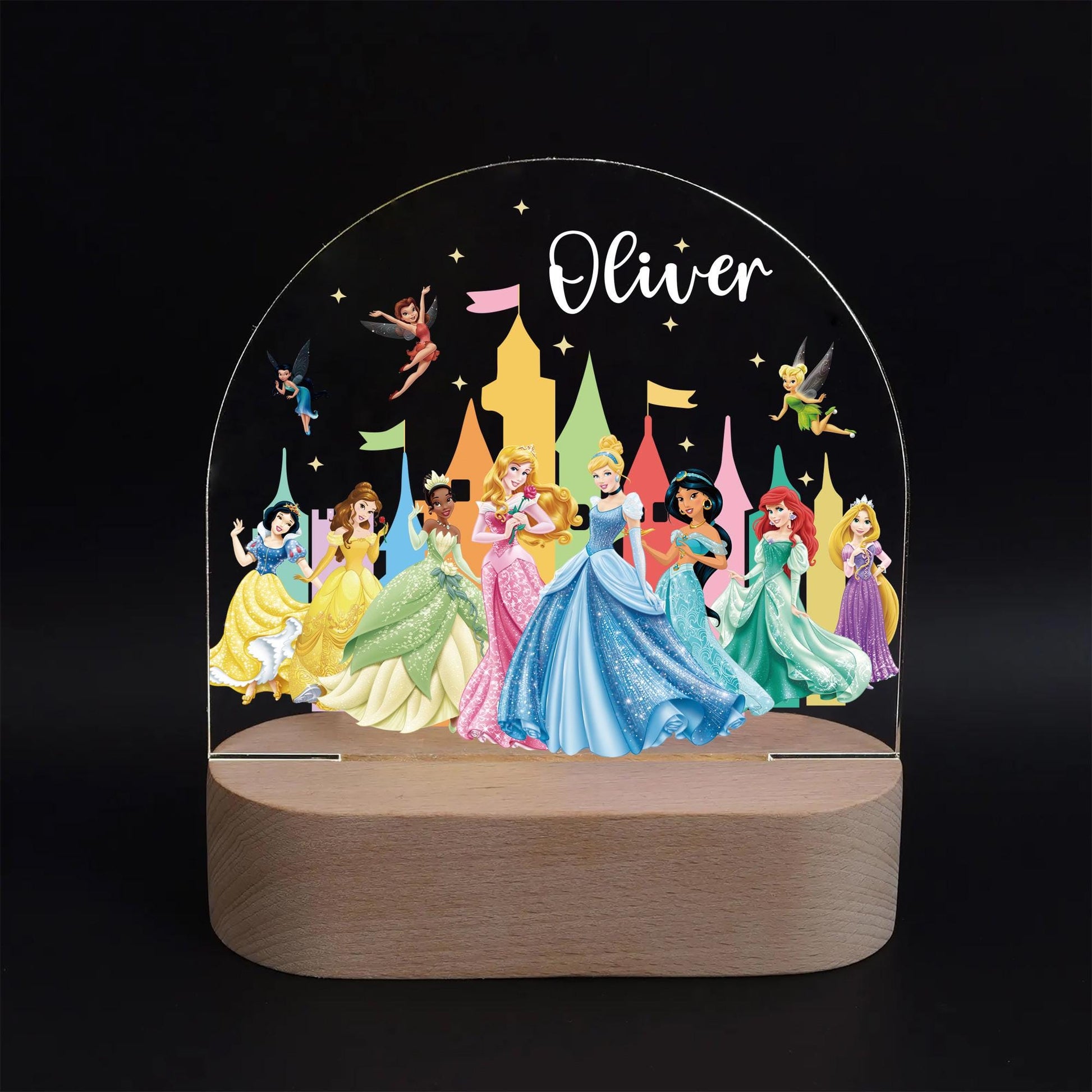 Custom Princess Castle Night Light personalised