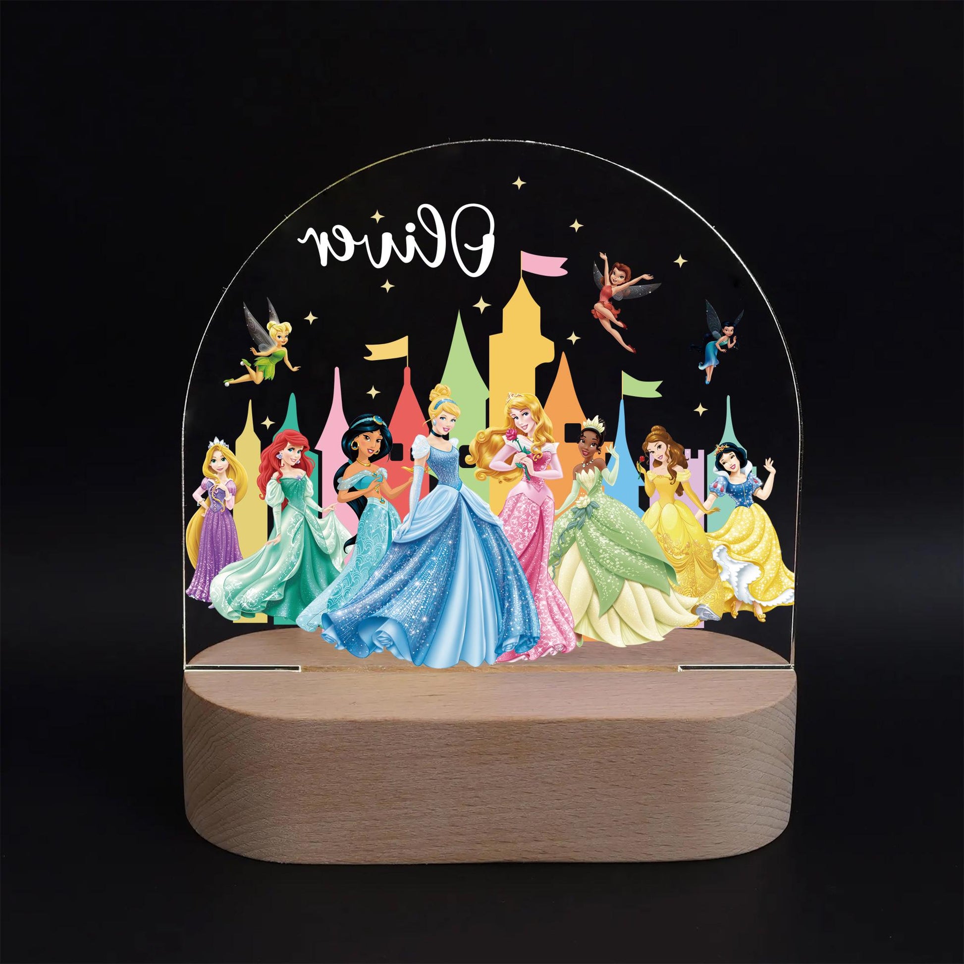 Custom Princess Castle Night Light personalised