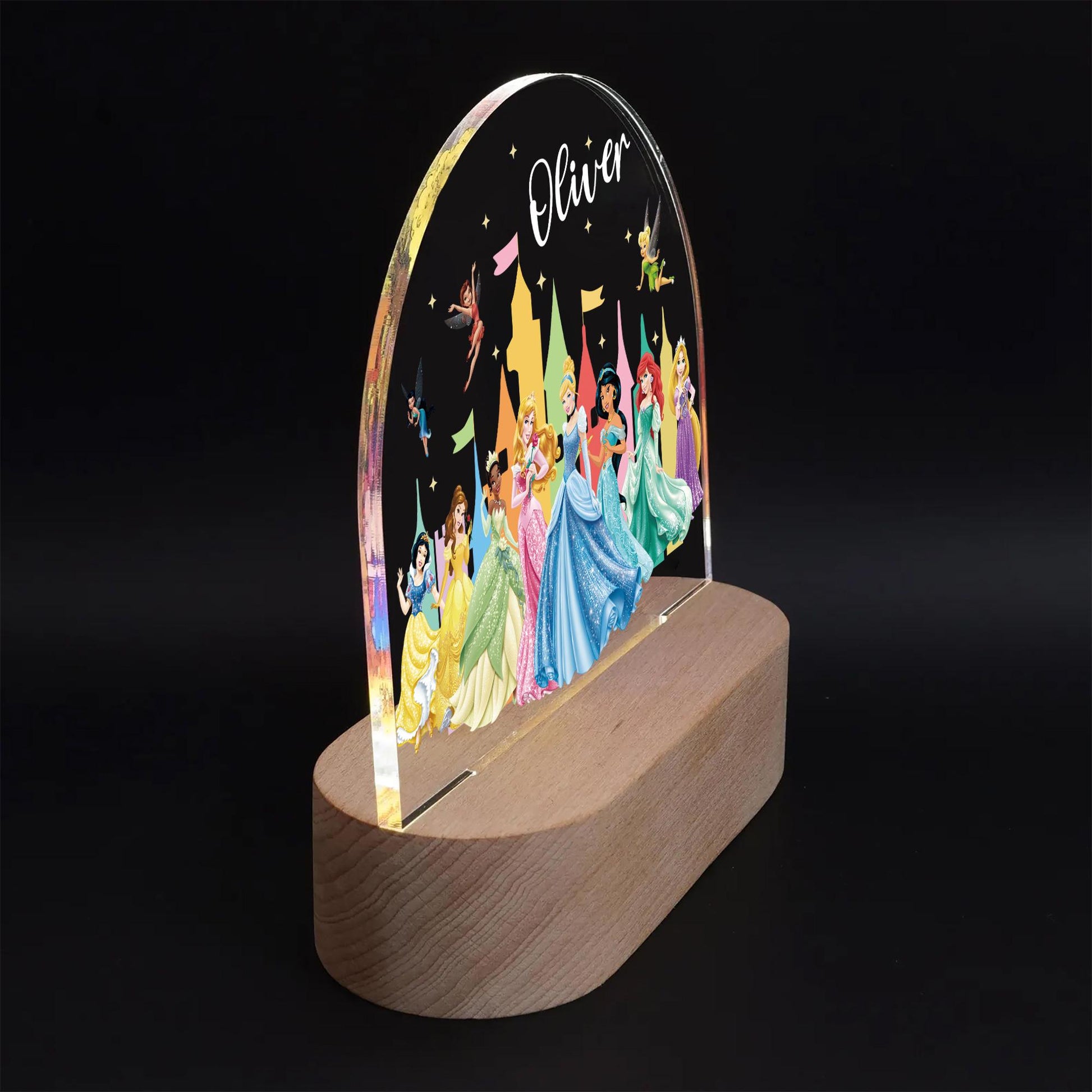 Custom Princess Castle Night Light personalised