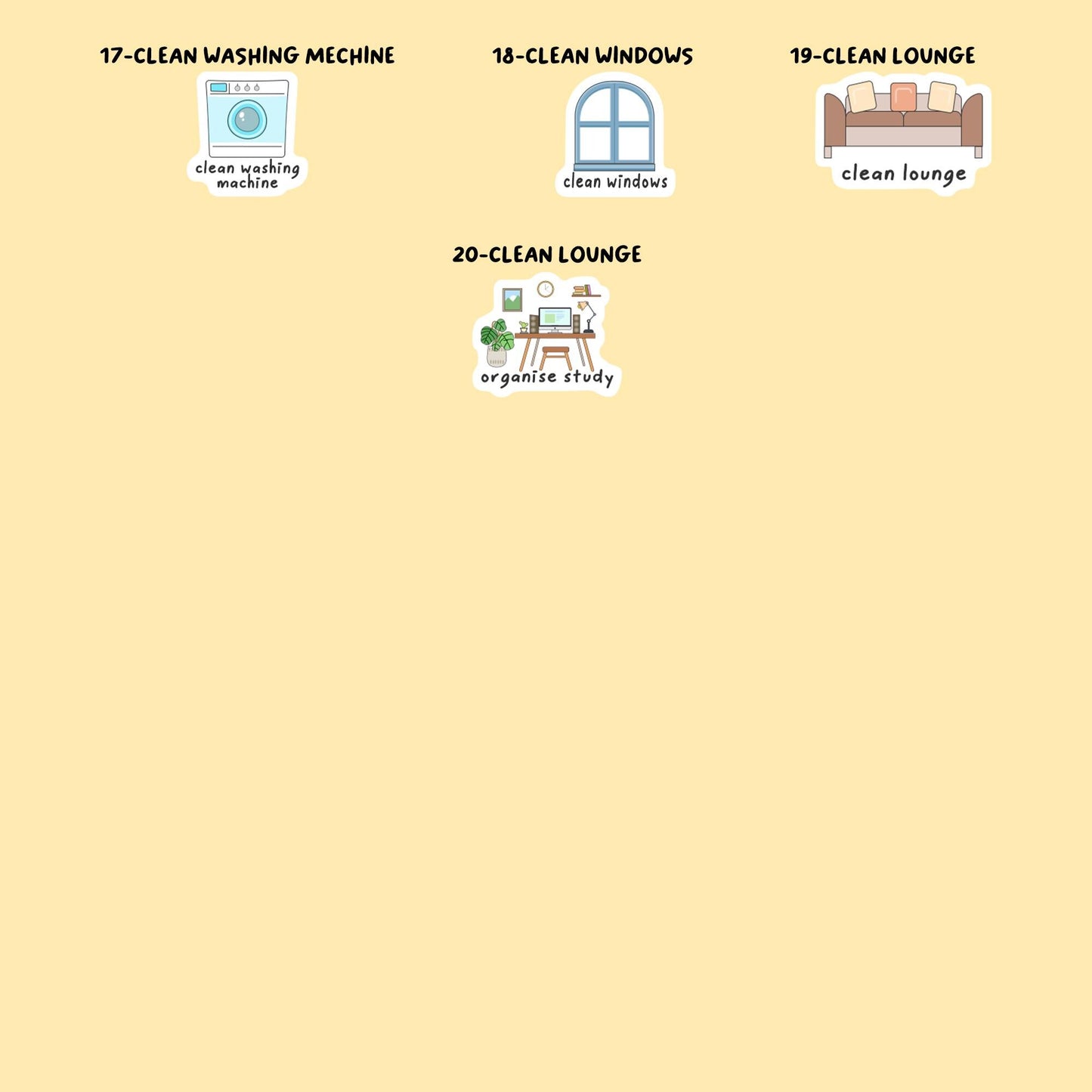Home, Cleaning, Garden Stickers