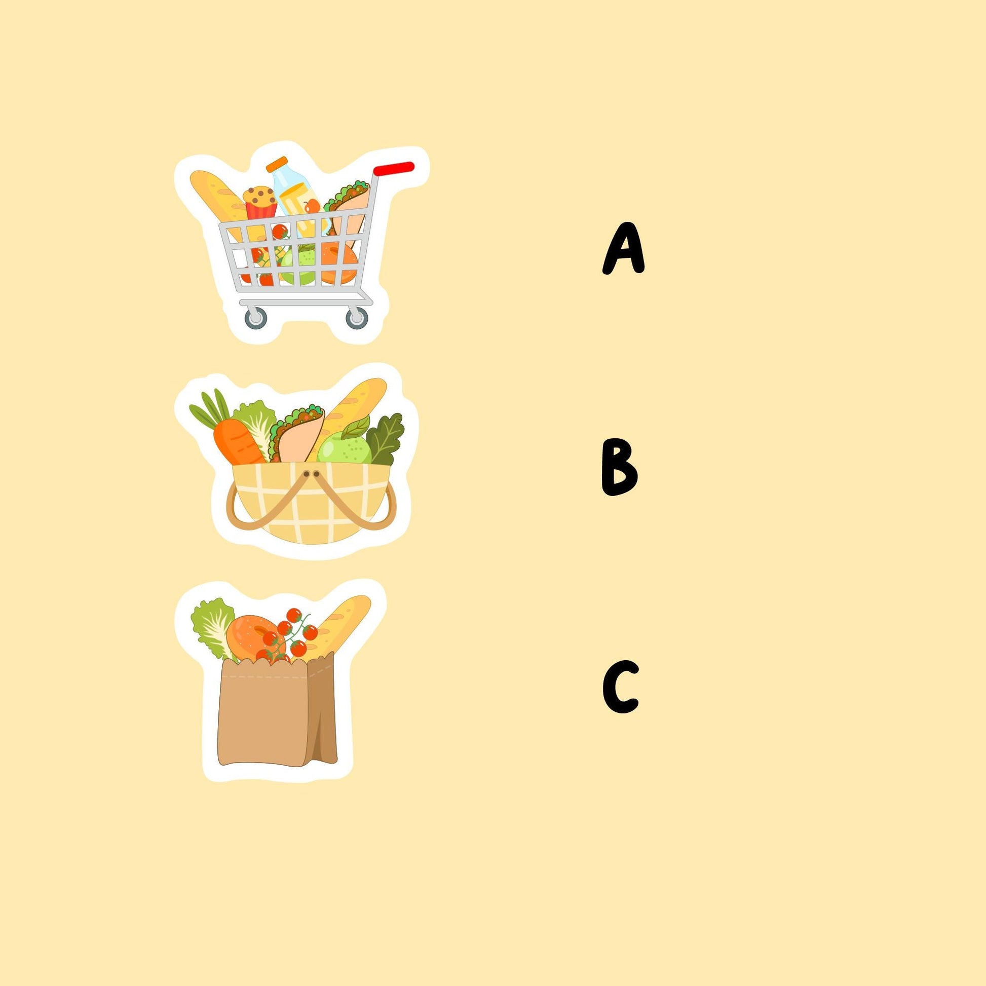 Groceries Stickers