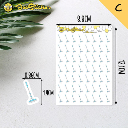 Cleaning Tools Stickers