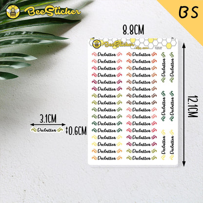 Declutter Planner Stickers | Choose from 2 fonts and multiple colors | Planner Stickers |HC005