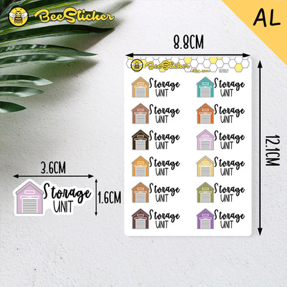 Storage Unit Planner Stickers