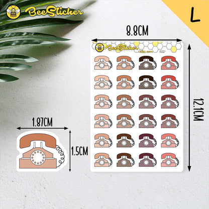 Telephone Icon Stickers
