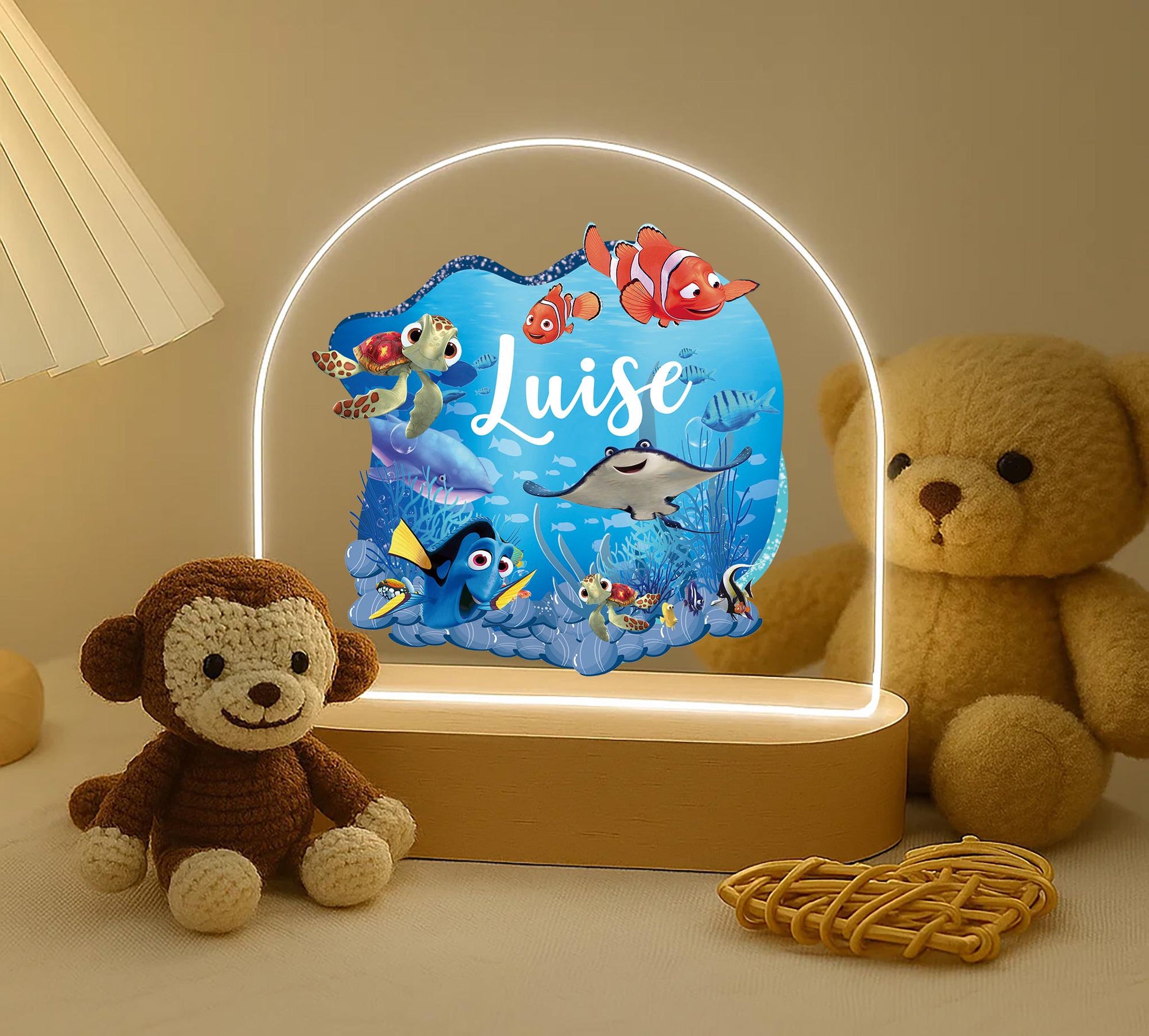 Personalised Nemo Ocean Night Light