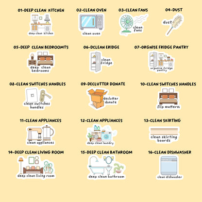 Home, Cleaning, Garden Stickers