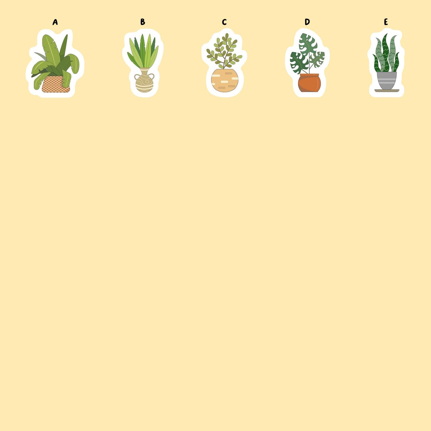 Houseplant Stickers