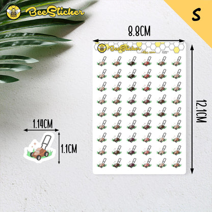 Lawn Mowers Planner Stickers