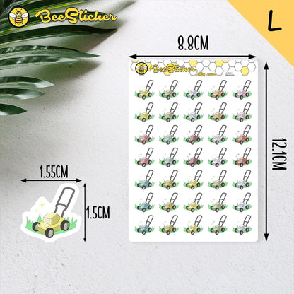 Lawn Mowers Planner Stickers