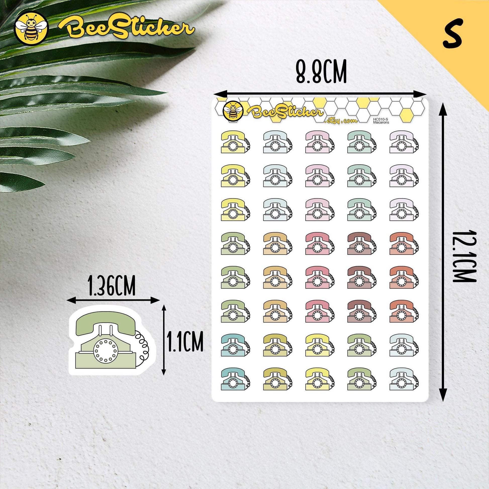 Telephone Icon Stickers