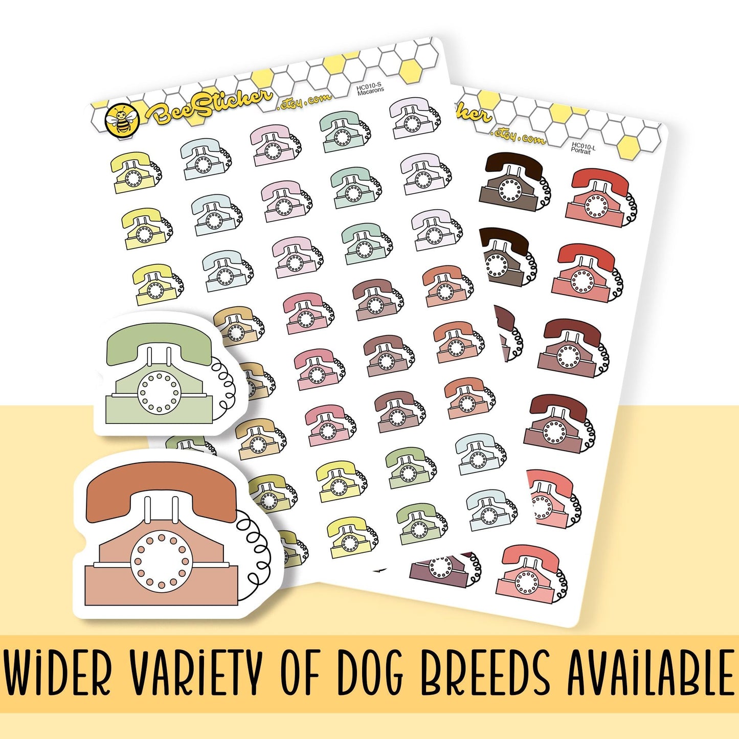Telephone Icon Stickers