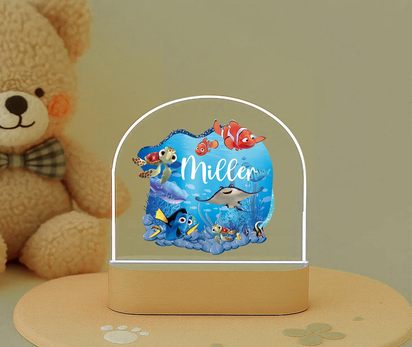 Personalised Nemo Ocean Night Light