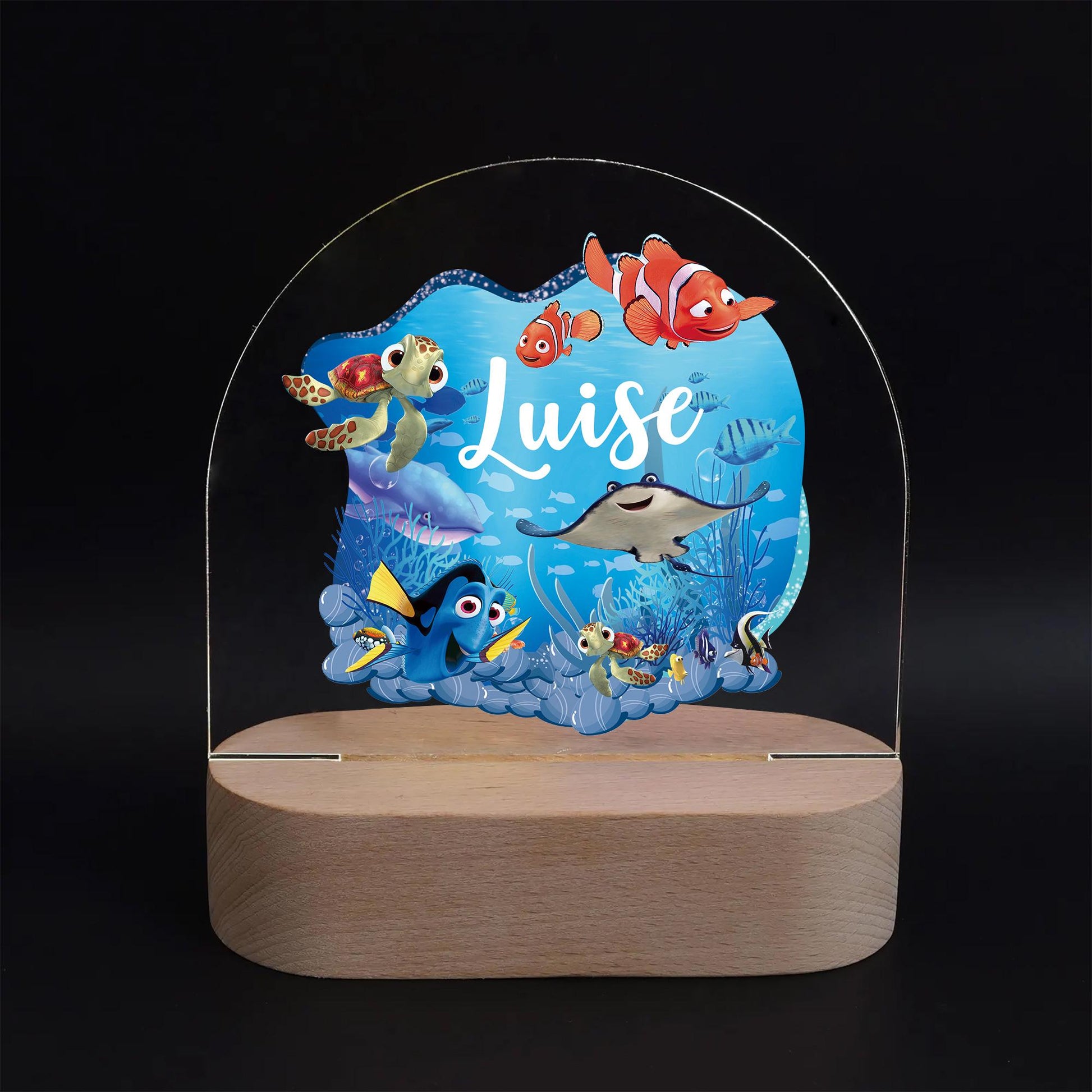 Personalised Nemo Ocean Night Light