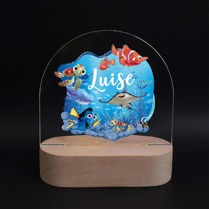 Personalised Nemo Ocean Night Light