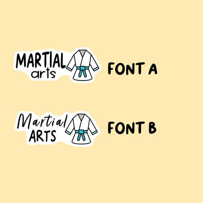 Martial Arts Stickers