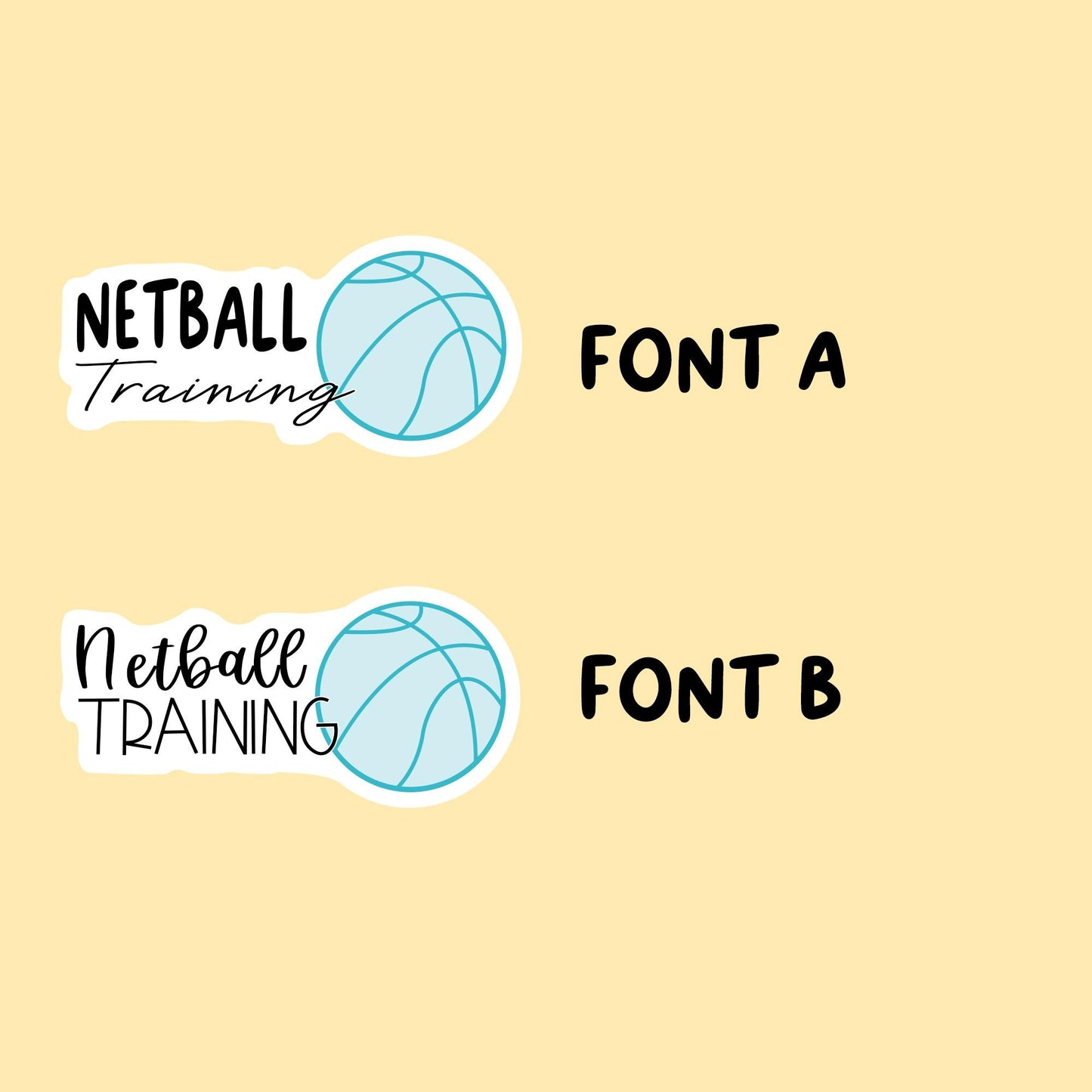 Netball Stickers