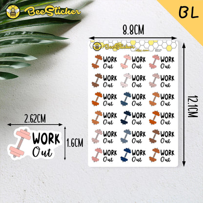 Work Out Stickers