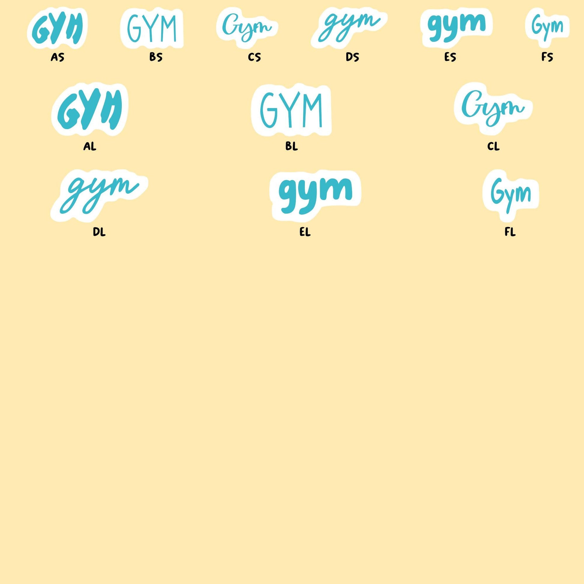 Gym Stickers