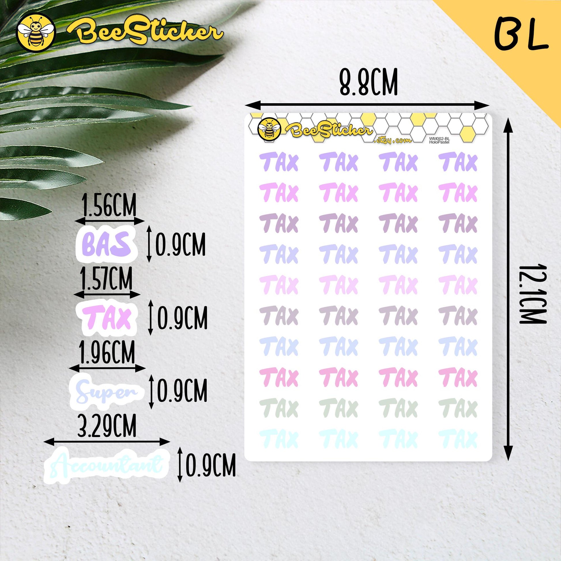 Tax ,Super & Accounting Stickers | Planner Stickers |WM002