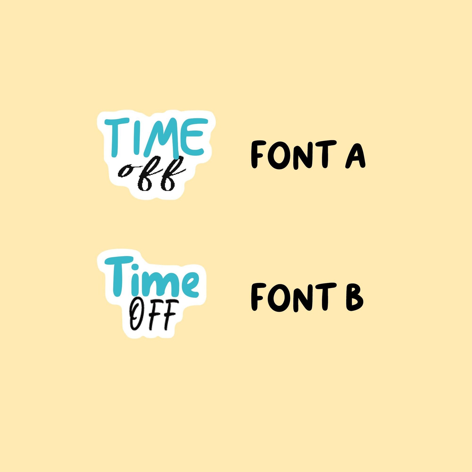 Time Off Stickers | Planner Stickers |WM005