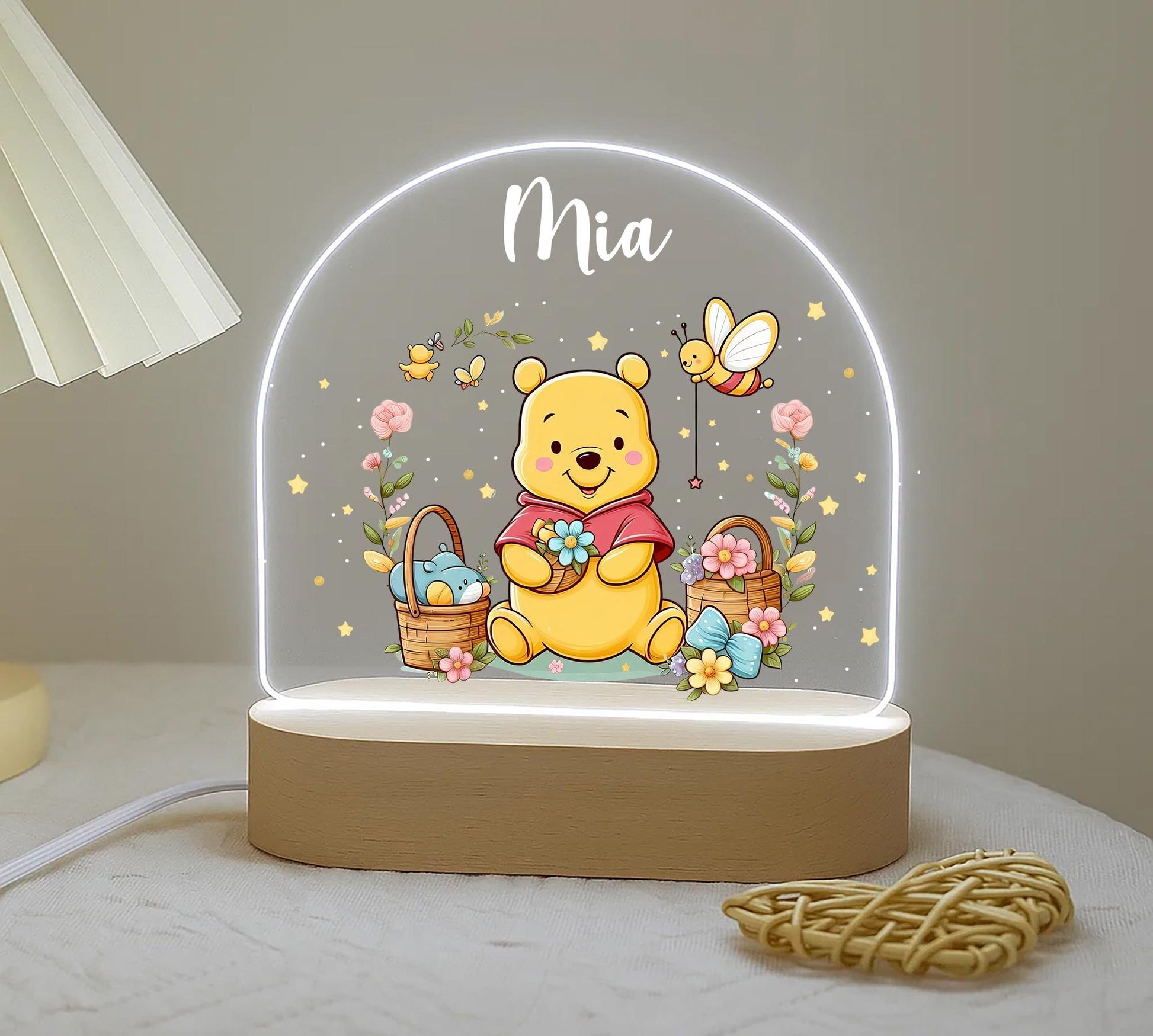 Custom Winnie the Pooh Night Light - Eeyore on Cloud