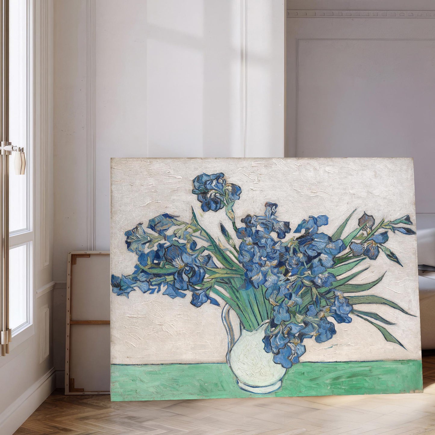 Van Gogh Irises Canvas Wall Art – Framed or Unframed Reproduction, Museum Quality Giclée Print, Home & Office Decor