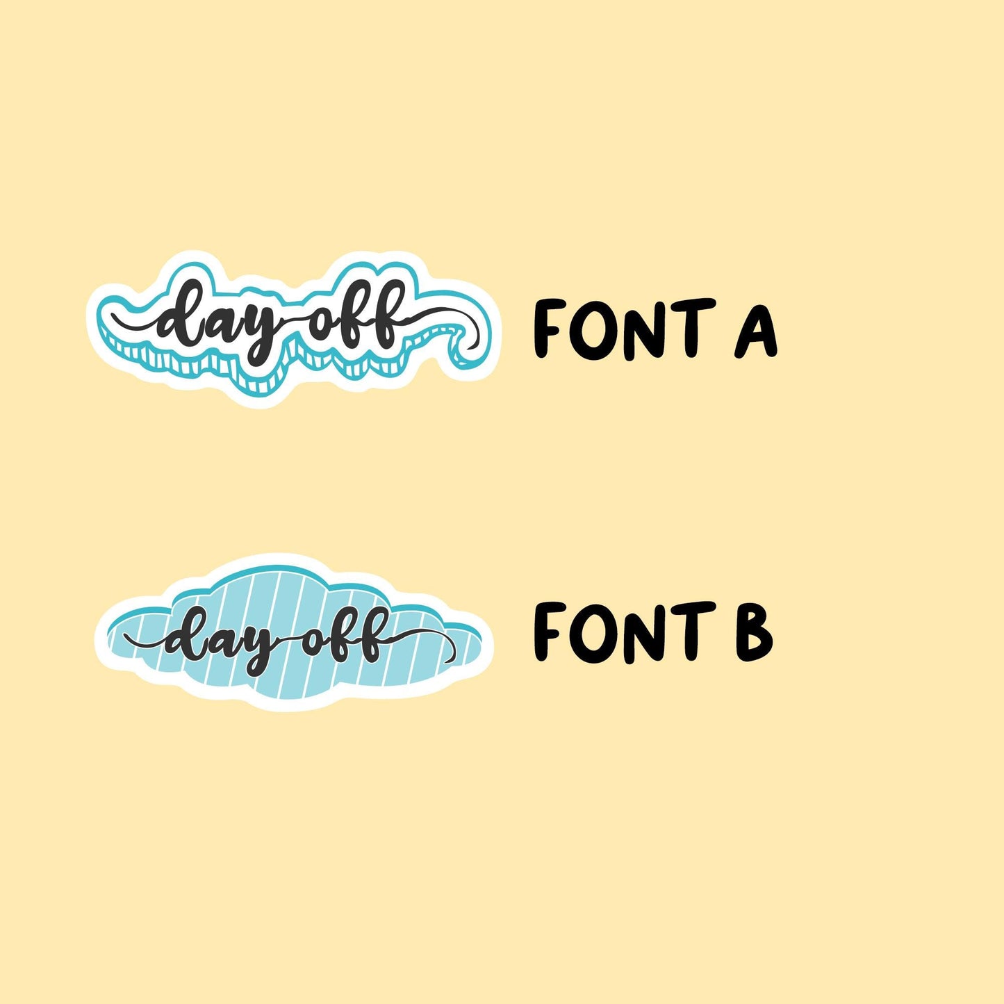 Day Off Stickers