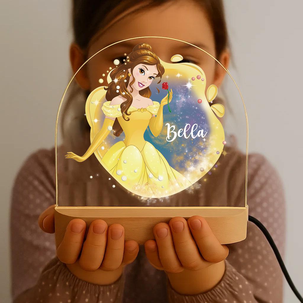 Custom princess night light design variations
