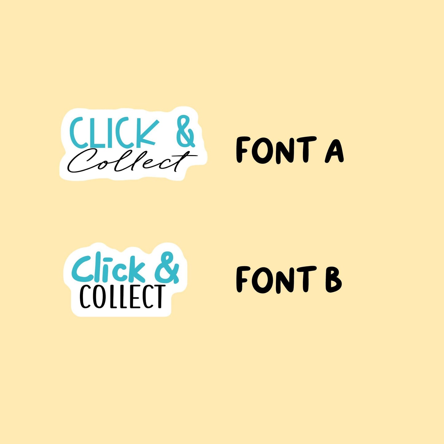 Click & Collect Planner Stickers