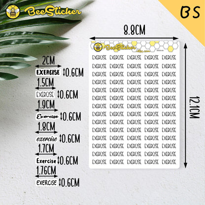 Exercise Stickers