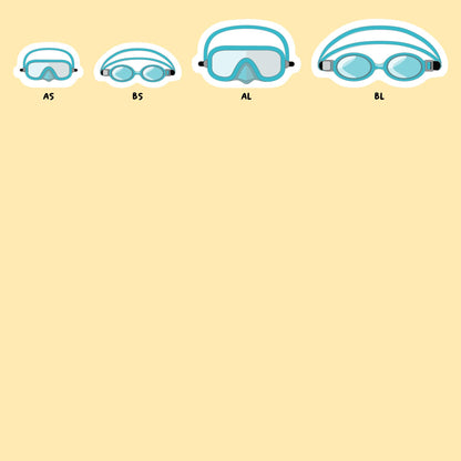 Swim Goggle Stickers