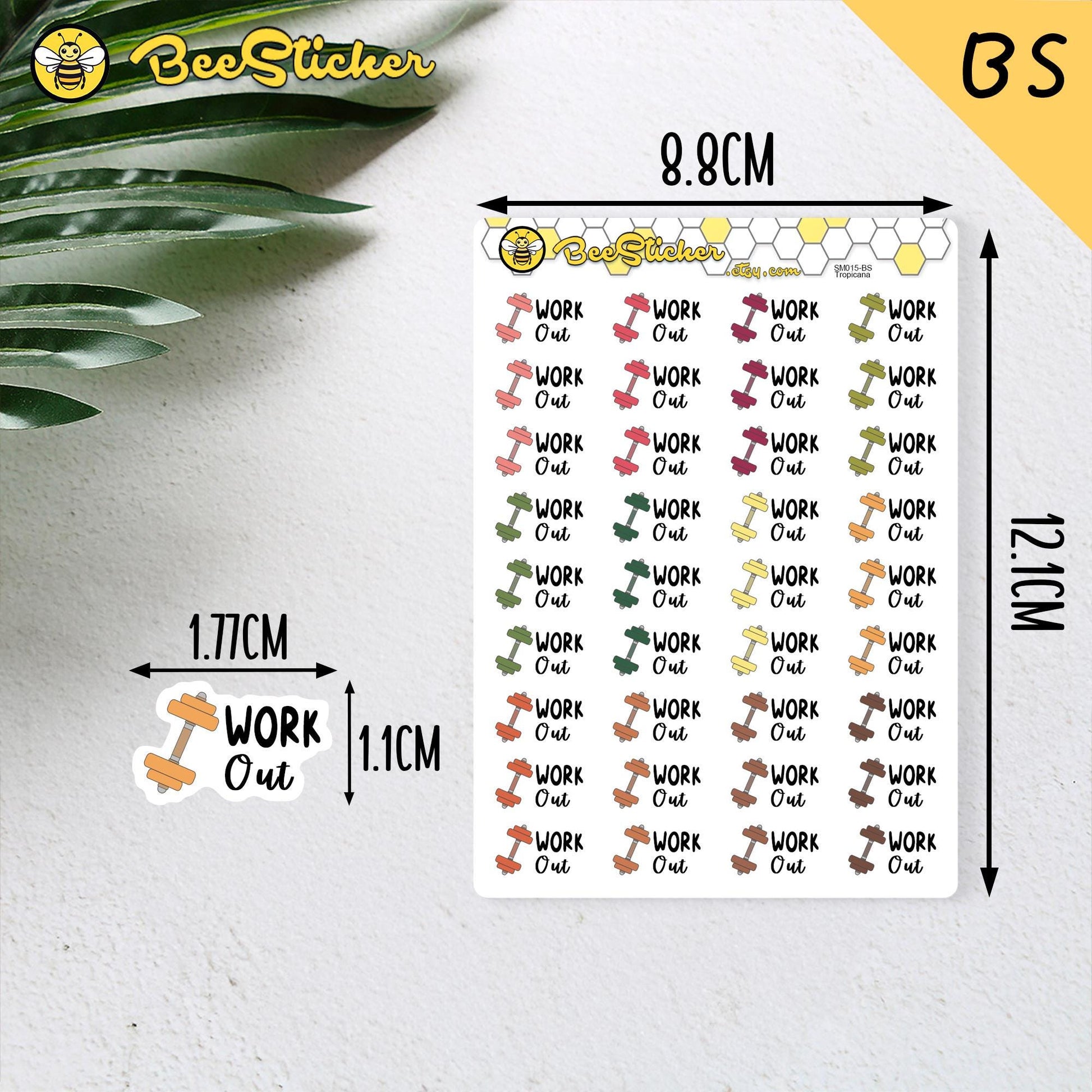 Work Out Stickers