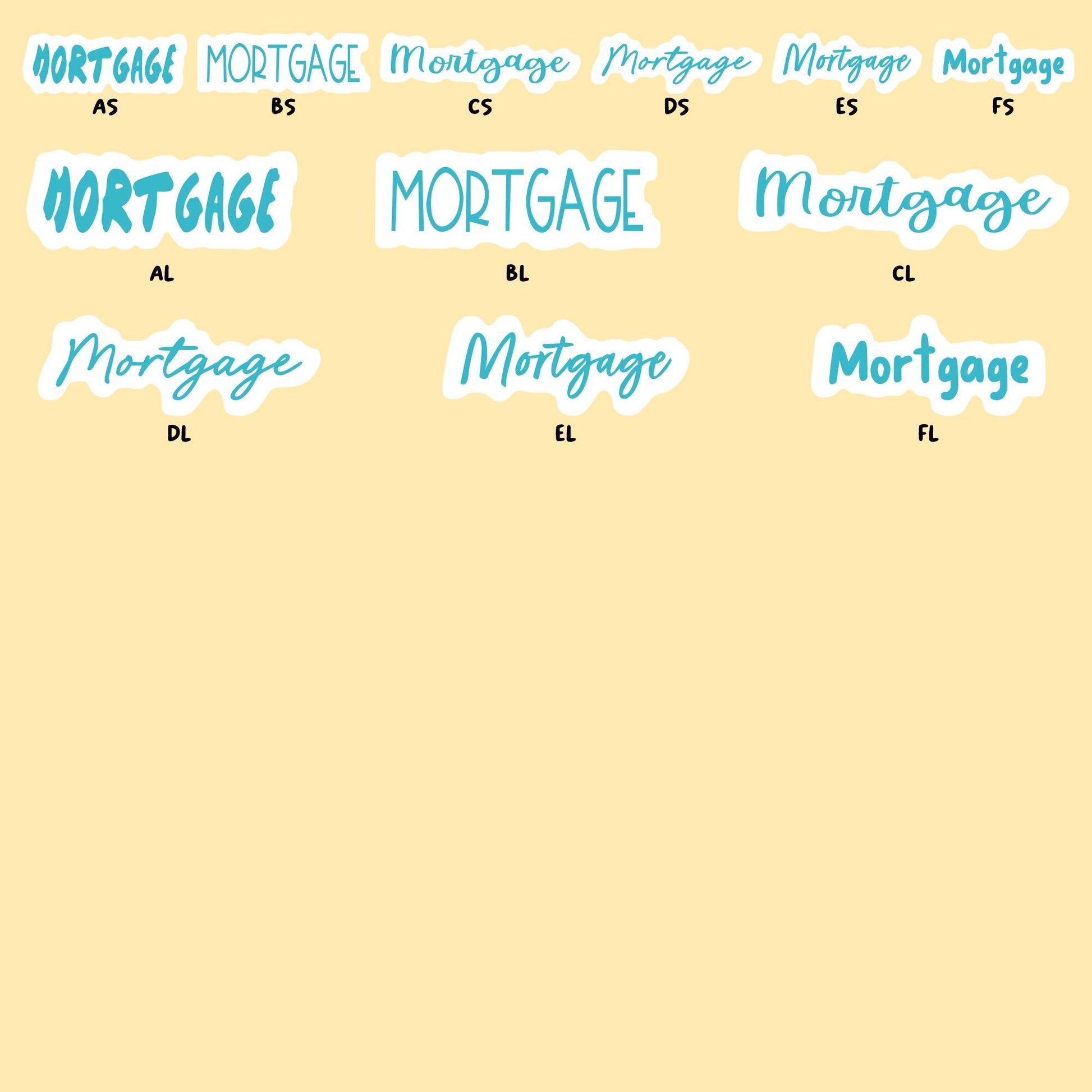 Mortgage Loan Stickers