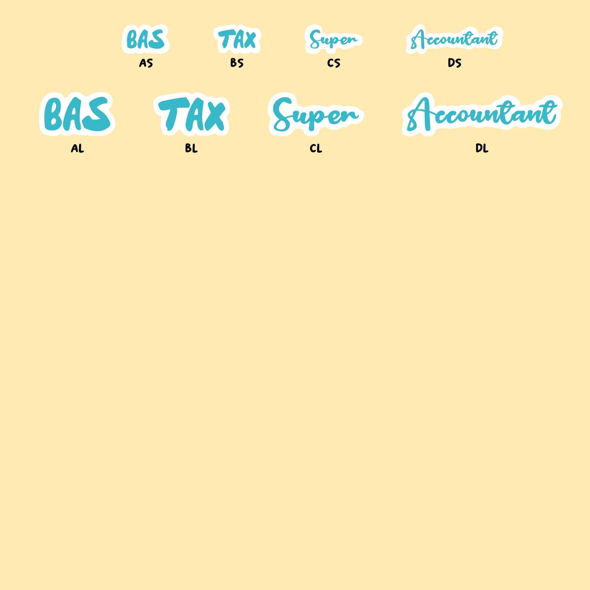 Tax ,Super & Accounting Stickers | Planner Stickers |WM002
