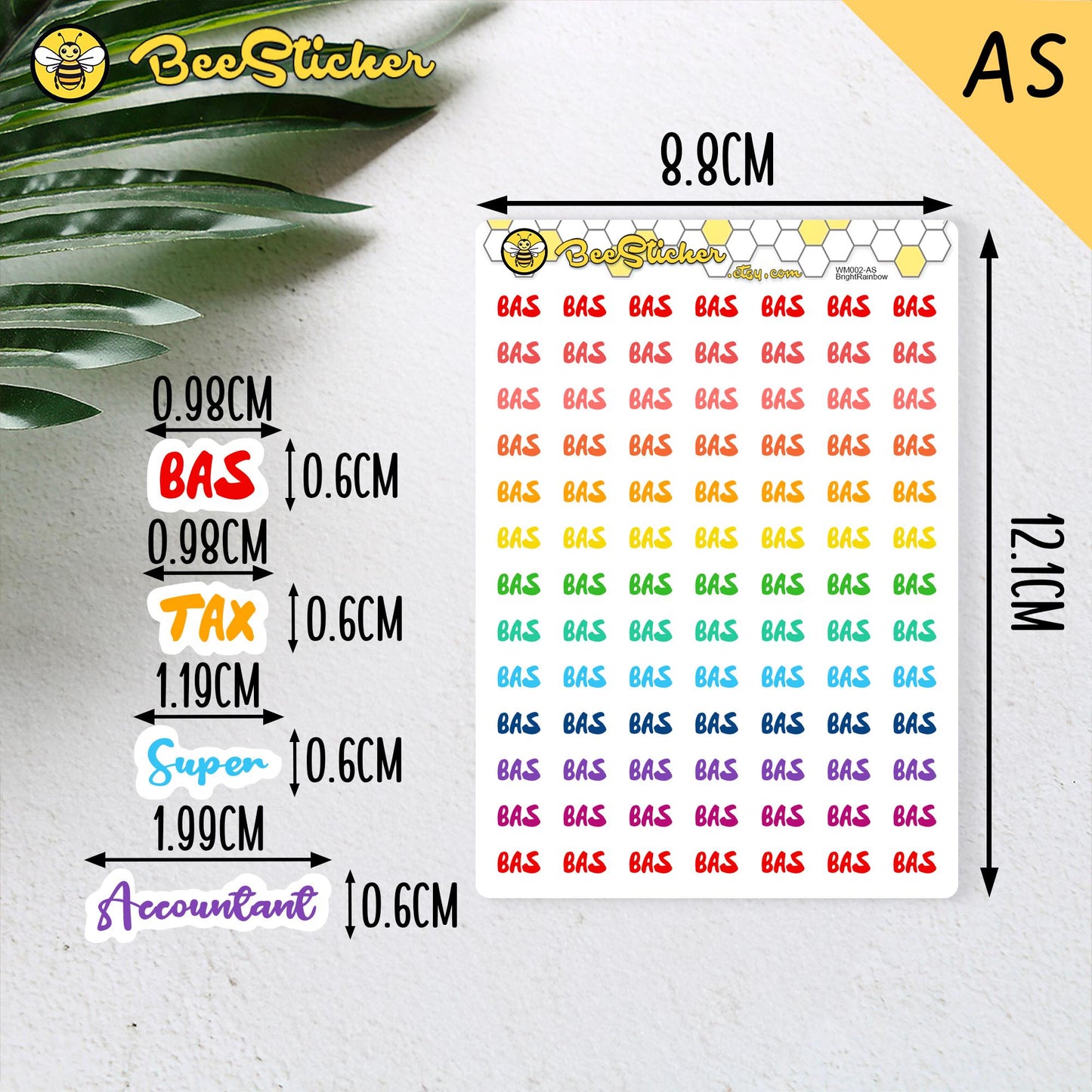 Tax ,Super & Accounting Stickers | Planner Stickers |WM002