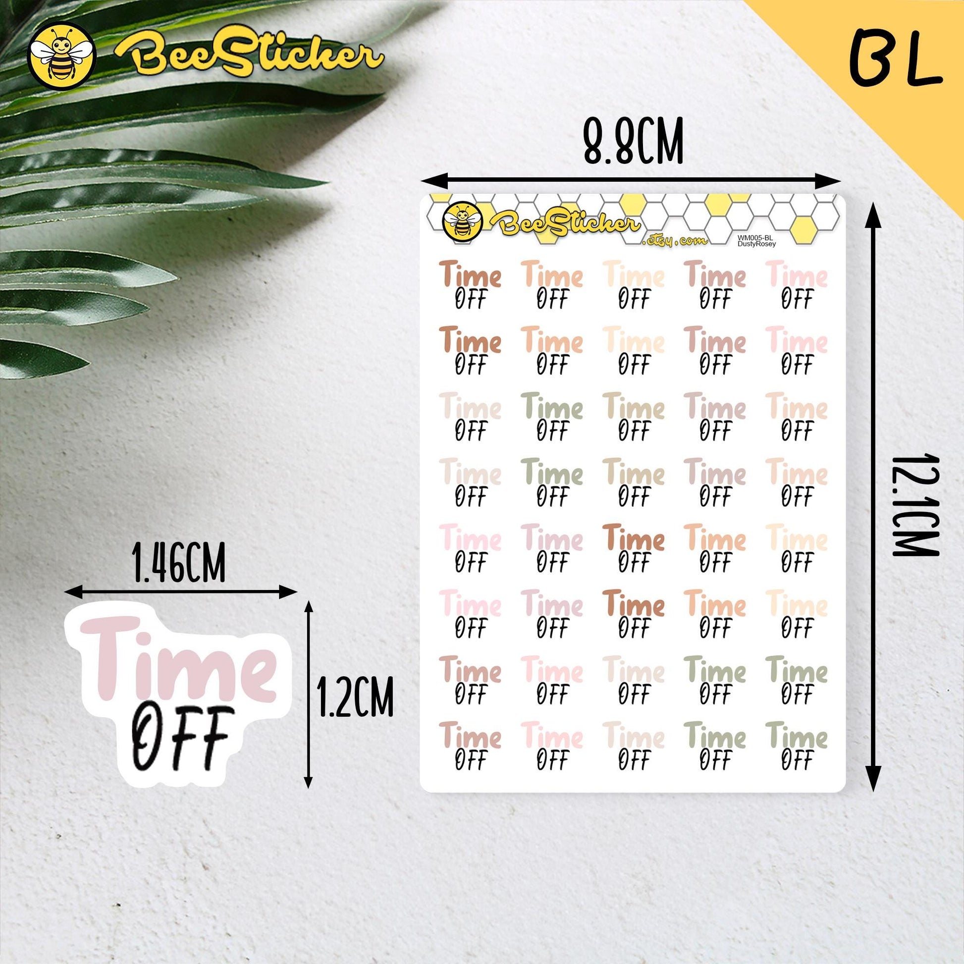 Time Off Stickers | Planner Stickers |WM005