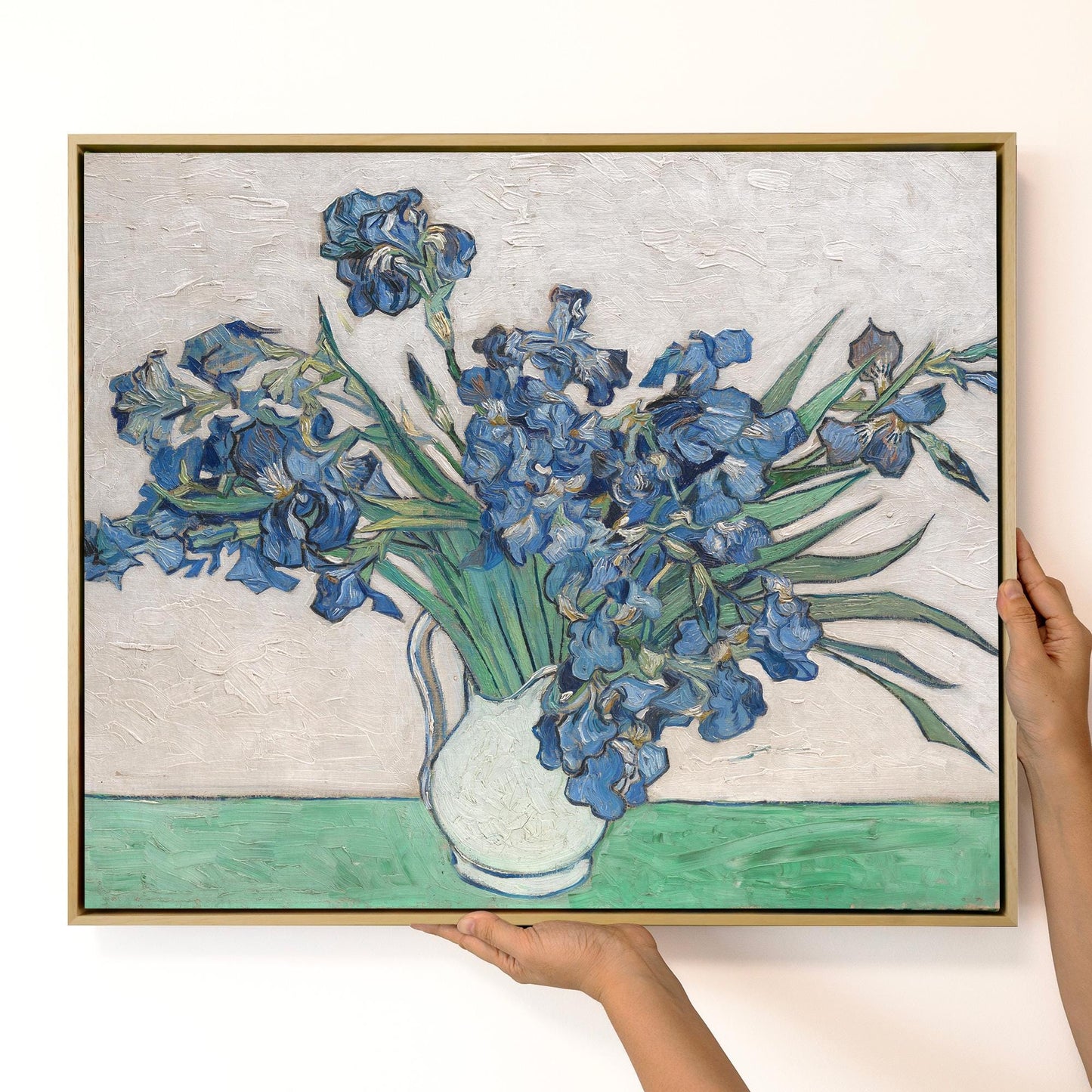 Van Gogh Irises Canvas Wall Art – Framed or Unframed Reproduction, Museum Quality Giclée Print, Home & Office Decor