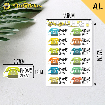 Phone Bill Stickers